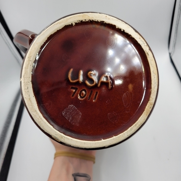 Vintage McCoy Boho Drip Glaze Pitcher - Picture 3 of 5